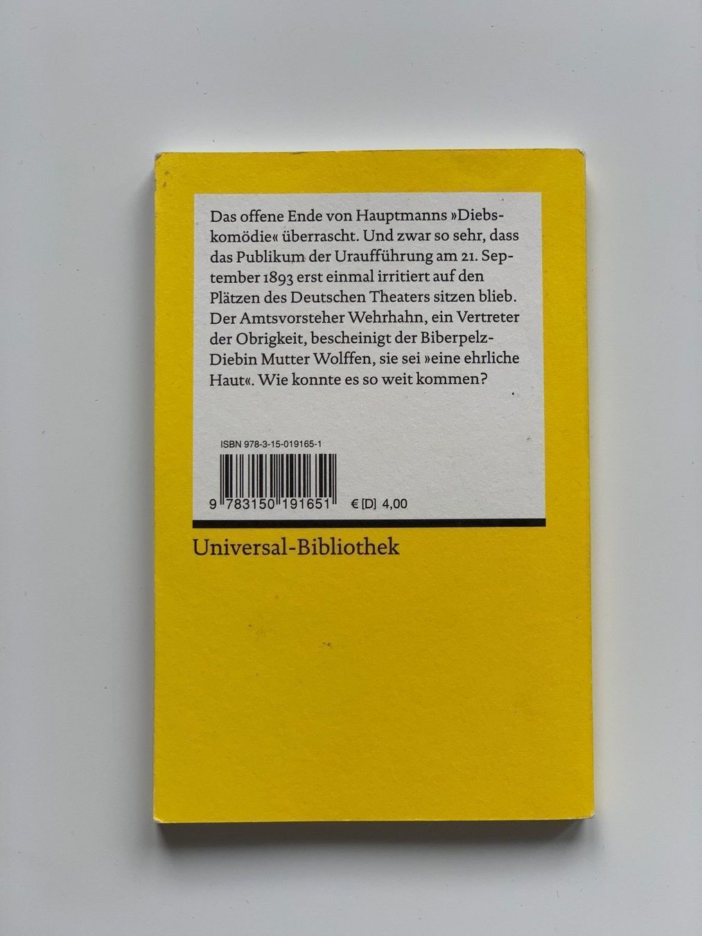 Bücher: Der Biberpelz – Gebraucht aus Regensdorf von TedK 1