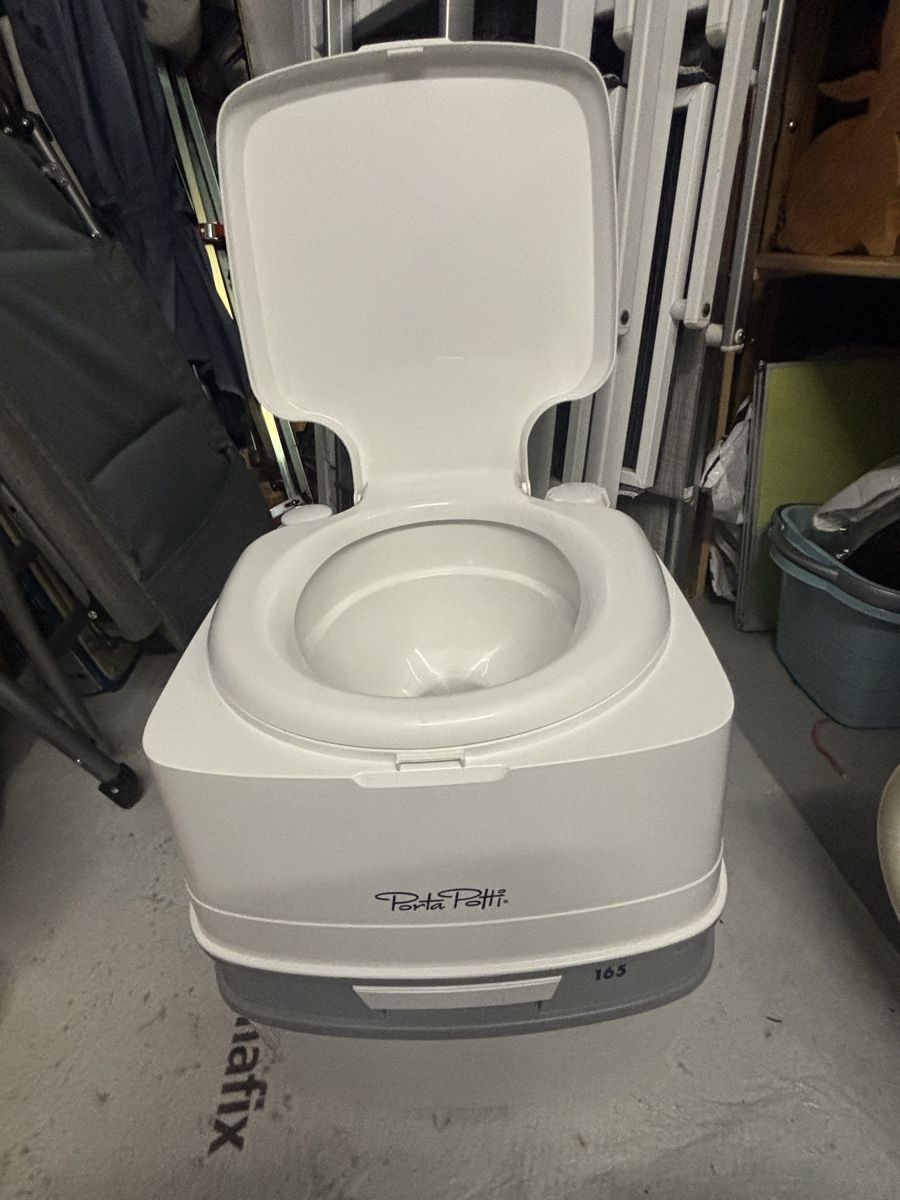 Toilette Portable Thetford Porta Potti 165 - 21L, Blanc/gris, Neuve