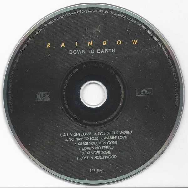 CDs: Rainbow – Down To Earth - b – Gebraucht aus Brittnau von Zibu 2