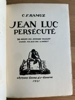C.F. RAMUZ & E. VALLET - Jean-Luc Persécuté