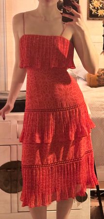 Whistles Cocktail Abend Kleid Rot XS 34