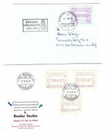 5 Belege mit Automatenmarken aq