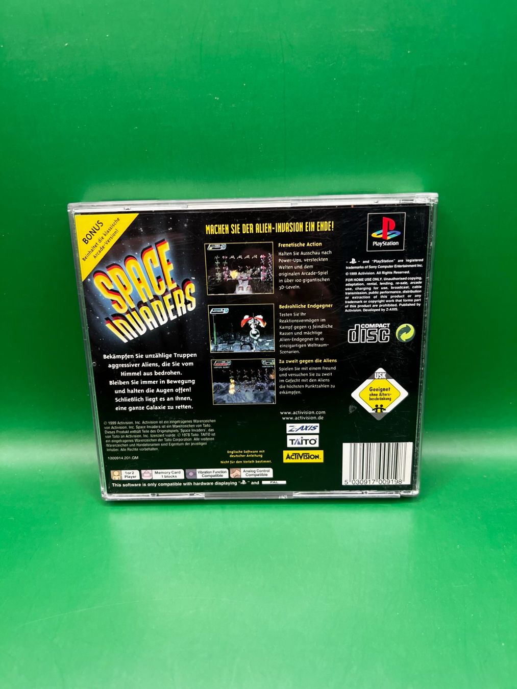 Giochi: Space Invaders (Deutsch) - Playstation 1 – Usato da Frauenfeld venduto da bigauditor 1