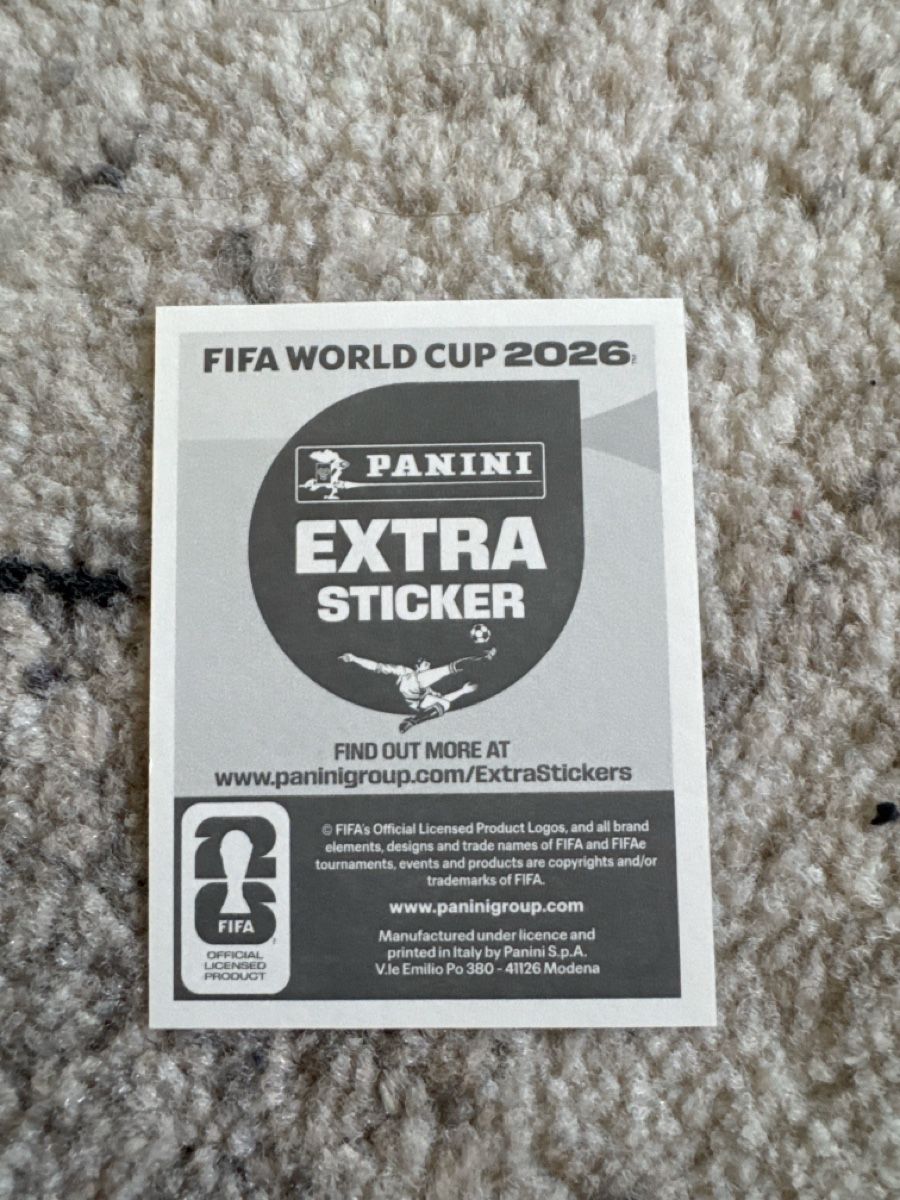 Panini Carte collezionabili: Alphonso Davies Panini Extra Sticker WM 2026 – Nuovo e nell'imballaggio originale da Kaiseraugst venduto da Removsv 1