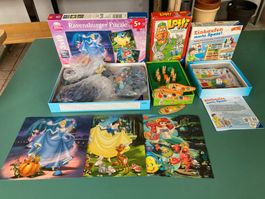 Set mit Spielen (4-8jährig) und Puzzle (5+)