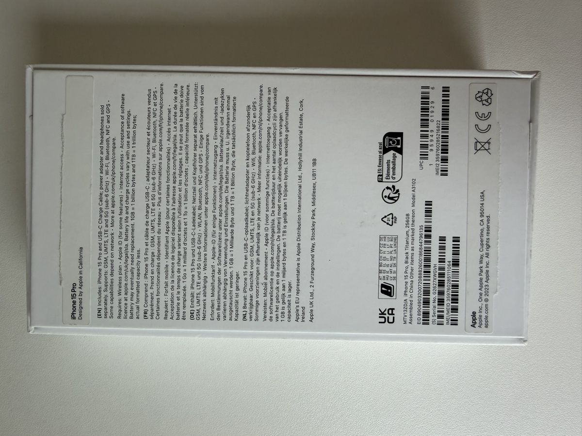 Apple Handys / Smartphones: Apple iPhone 15 Pro, Black Titanium, 256GB – Gebraucht aus Zollikon von Romainporot 2