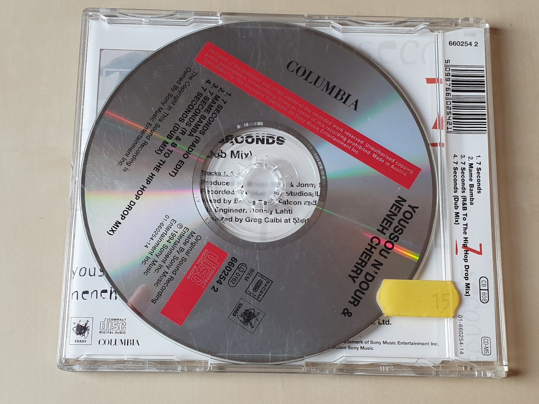 CD: Youssou n'Dour & Neneh Cherry 7 Seconds – Usato da Stansstad venduto da collectorsshop 1