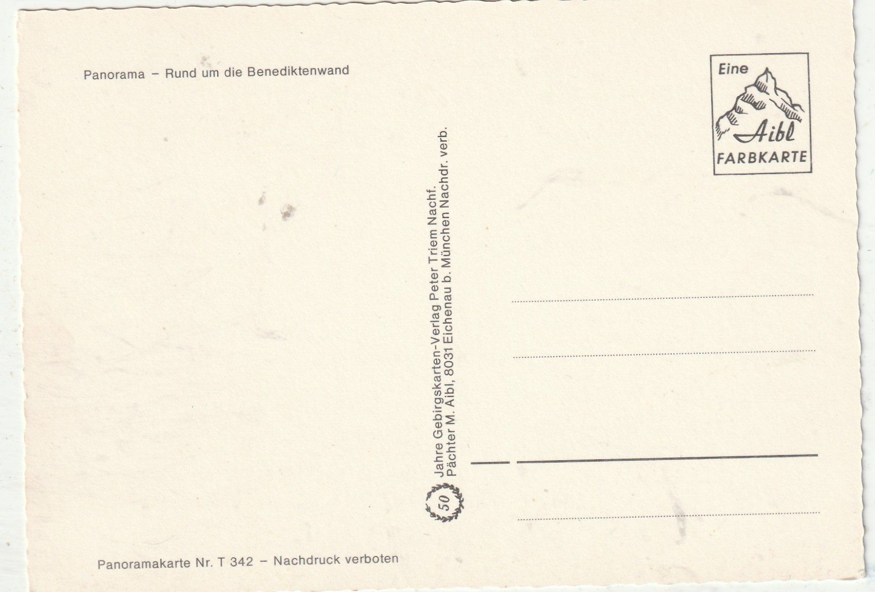Ansichtskarten: Panorama rund um Benedikterwald – Gebraucht aus Lumbrein von made02 1