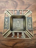 Aschenbecher Ägypten Pharao Tutanchamun Design Metall antik