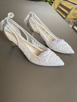 Brautschuhe Bella Belle weiss Grösse 39 EUR neuwertig