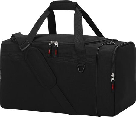 Sporttasche 40 l Gym Reisetasche Seitenfach Schwarz Neu