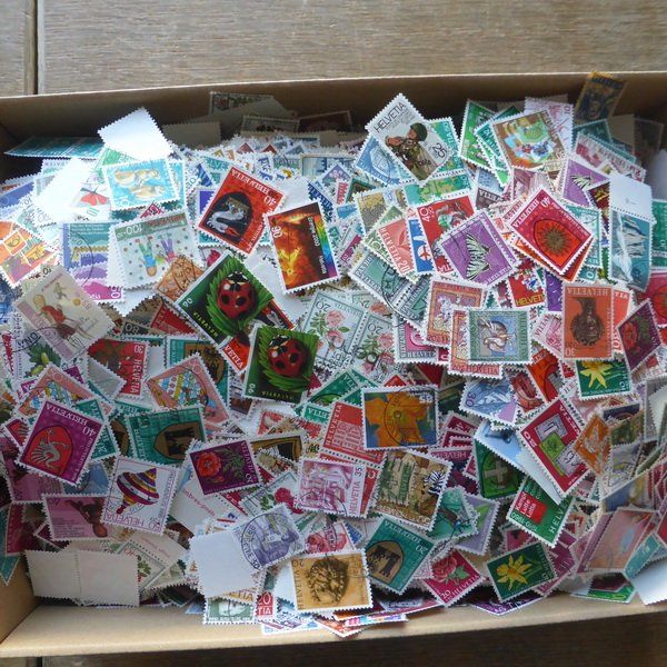 Tutti i francobolli: ca. 1,7 Kg CH - Doubletten ab URALT / ET, abgelöste..... – Usato da Egliswil venduto da Trens01 3