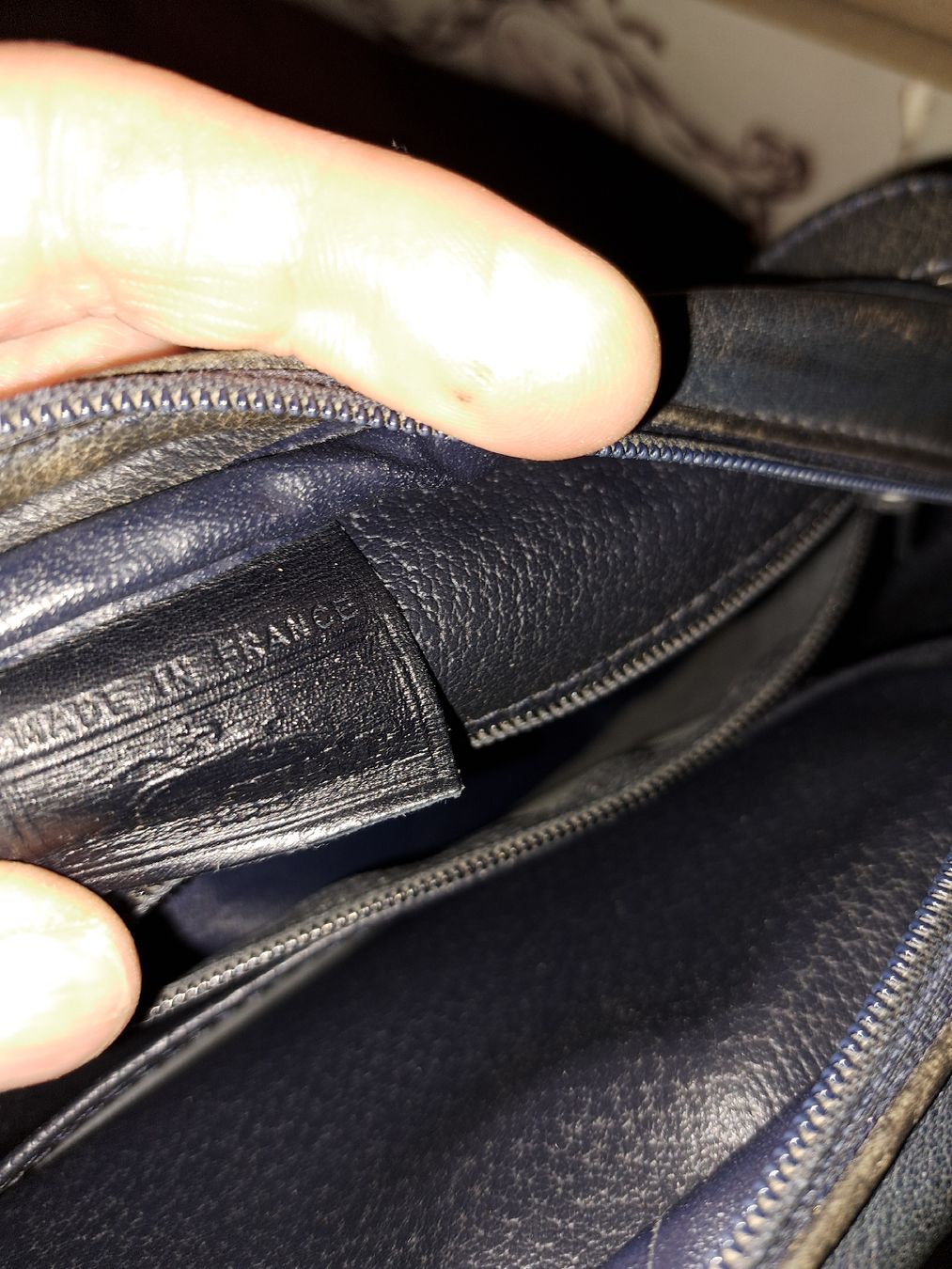 Longchamp Sacs femmes: Longchamp Ledertasche, dunkelblau - Vintage  – D'occasion à Kölliken par Upcycling-by-Mc-TAM 3