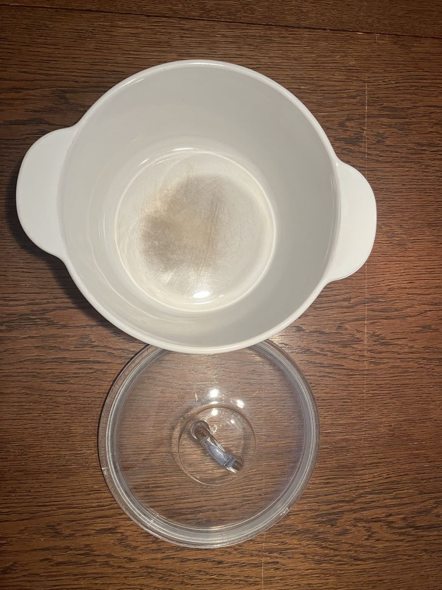 Pentole: Kochtopf weiss mit Glasdeckel gebraucht – Usato da Olten venduto da mir_j7wx 1