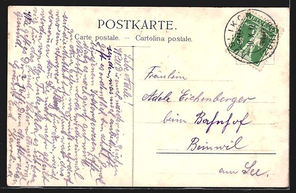 Ansichtskarten: Wetzikon, Ober-Wetzikon, Ortsansicht mit – Gebraucht aus Berlin von bartko-reher 1
