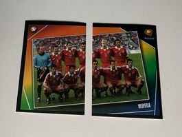 2 seltene Panini Bilder EM 2004. Team Schweiz