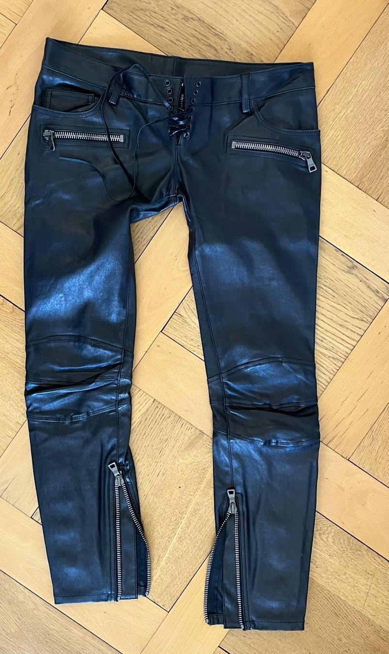 Pantaloni: Balmain, pantalon en cuir – Nuovo (secondo la descrizione) da Genève venduto da dachaw 1