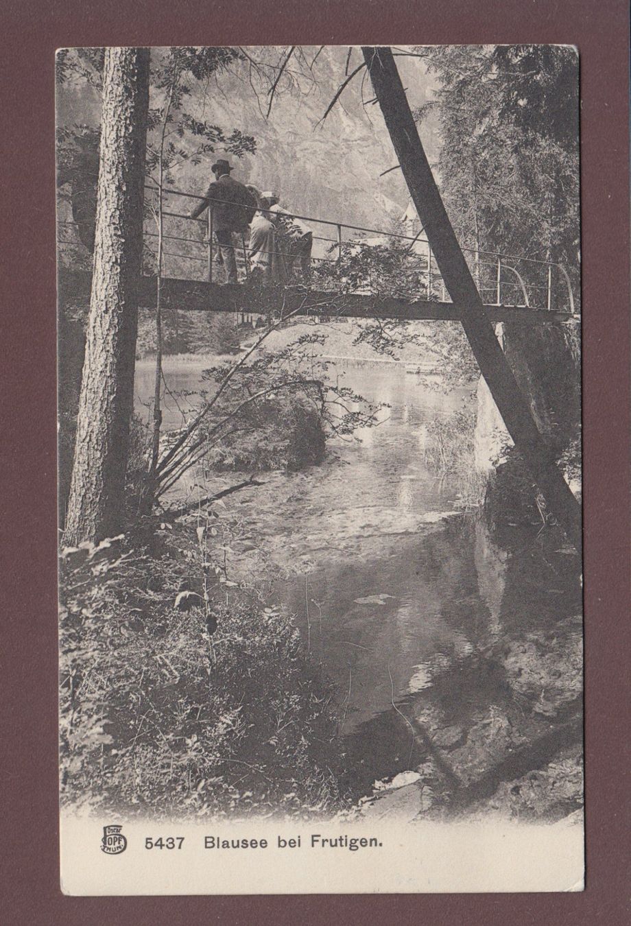 Ansichtskarten: BLAUSEE bei Frutigen - Leute – Gebraucht aus Pully von nicecards