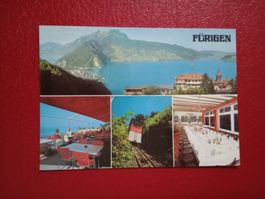 AK Hotel Fürigen Nidwalden mehrbildrig mit Bergbahn 1983
