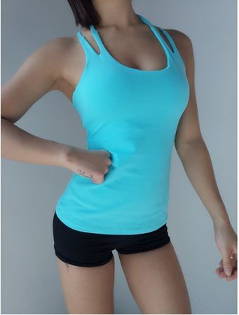 NEUES Sport Top türkis mit integriertem BH Gr. XS - 223317