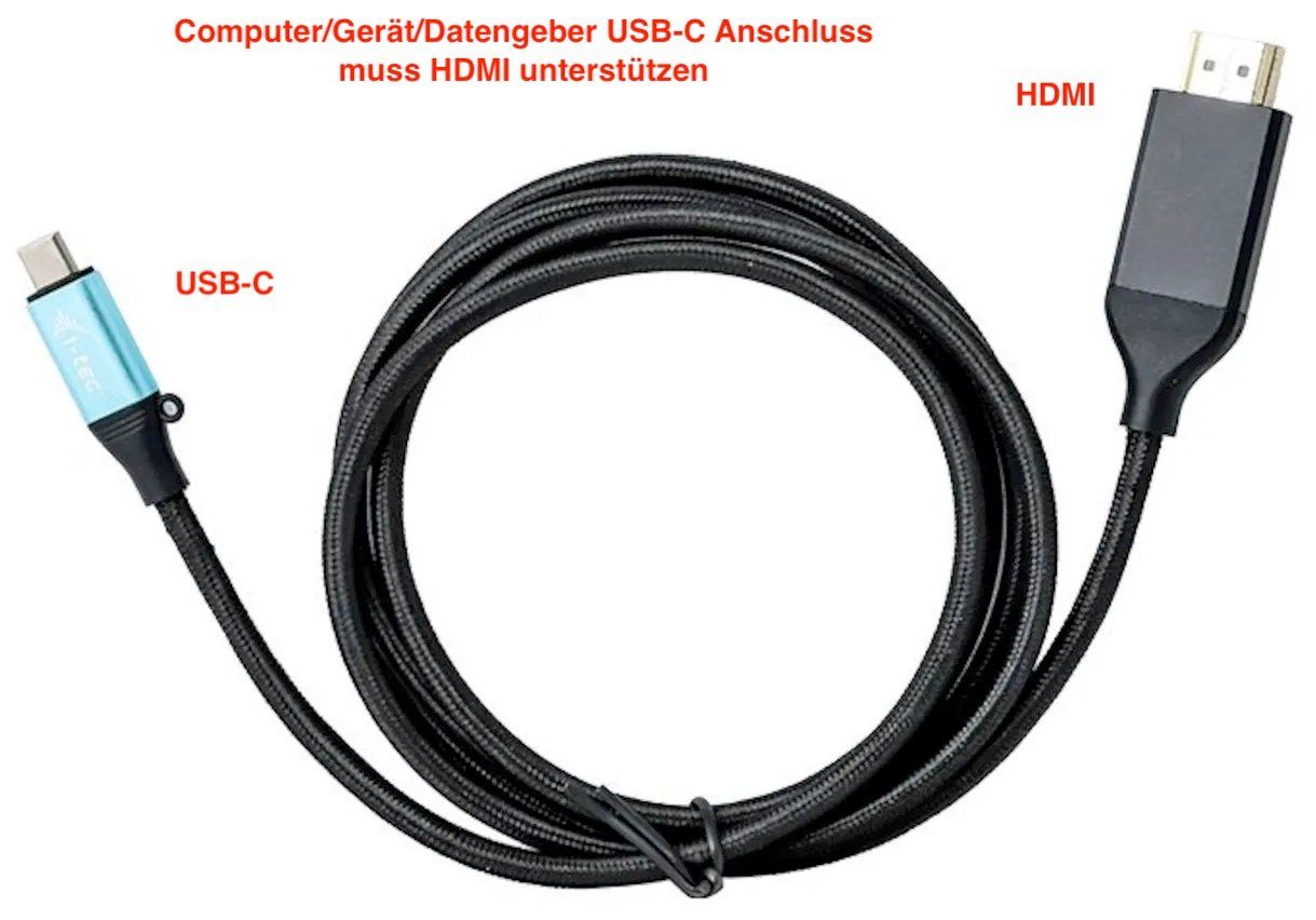 Cavi: I-TEC C31CBLHDMI60HZ Adapter-Kabel USB-C(Thunderbolt-3 – Nuovo e nell'imballaggio originale da Reinach AG venduto da RiesenServicesGmbH