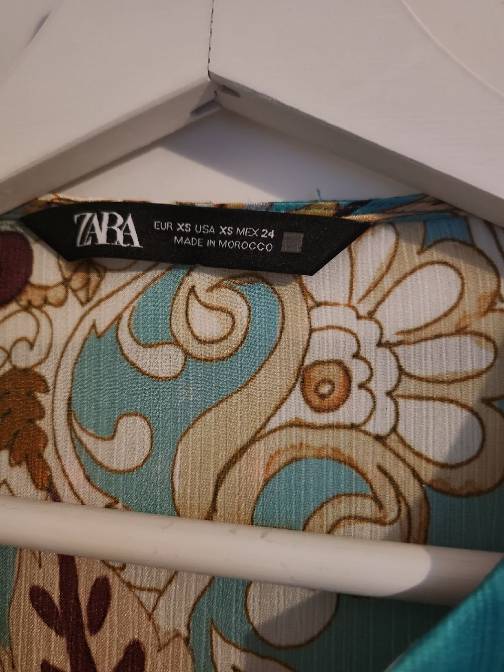 Zara Camicette: Zara Bluse Boho Türkis Grösse XS – Nuovo (secondo la descrizione) da Basel venduto da lucyia 1