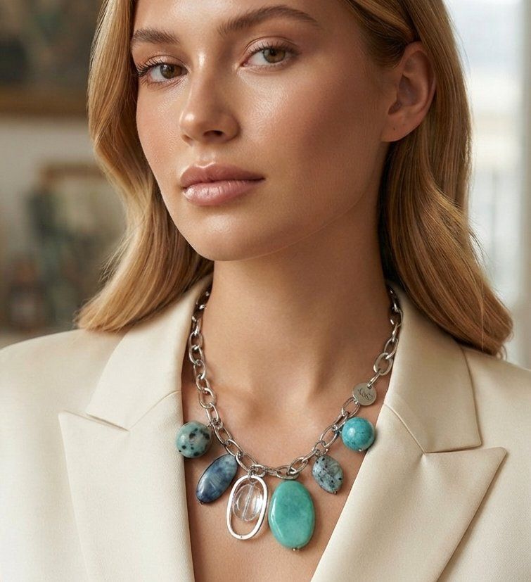 Catenine: Stilvolles Designer Collier - Neu – Nuovo e nell'imballaggio originale da Uetikon am See venduto da Springdream 1