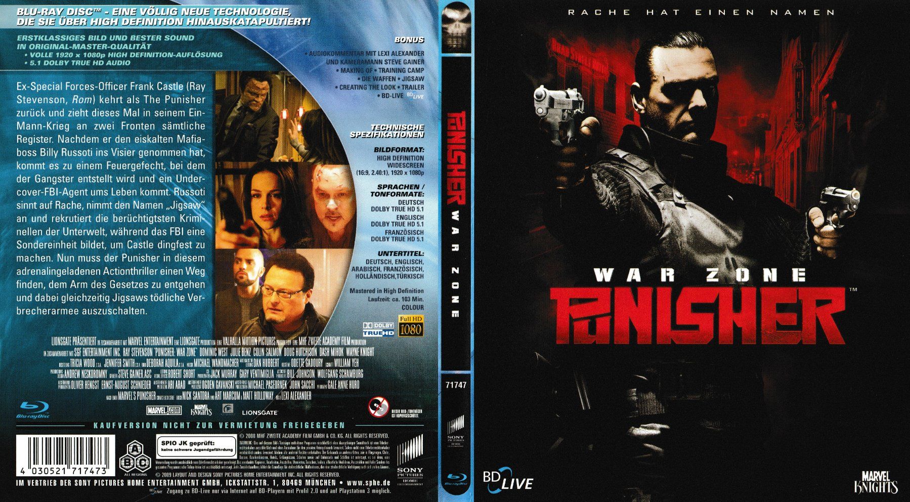 Tous les DVDs: Blu-Ray - Punisher: War Zone – D'occasion à Langnau am Albis par MediaRescuerKeLoX