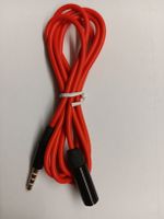 Audio-Kabel aux 3.5mm Klinke m auf w Buchse Rot