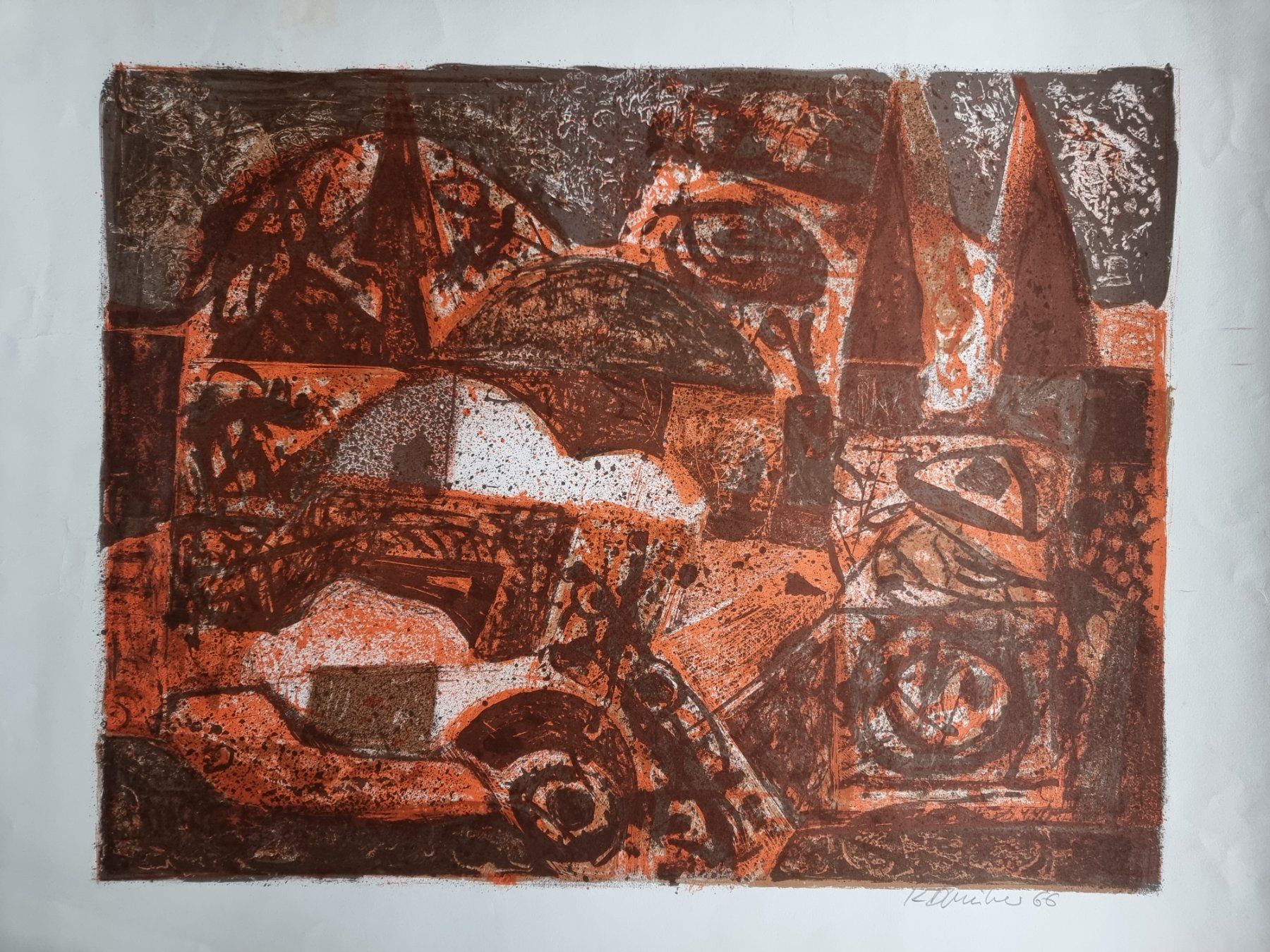 Grafica & Litografie: KLAUS DÄNIKER LITHOGRAPHIE SIGNIERT – Usato da Gersau venduto da grafik-kunst