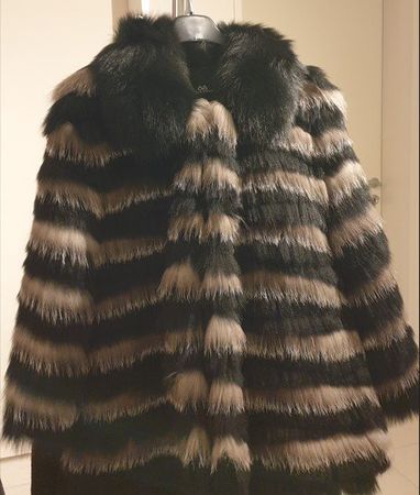 Pelz Jacke Silberfuchs NEU sehr leicht Gr. 40/42