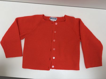 Jacadi Strickjacke rot Grösse 24 Monate 88 cm Zustand gut