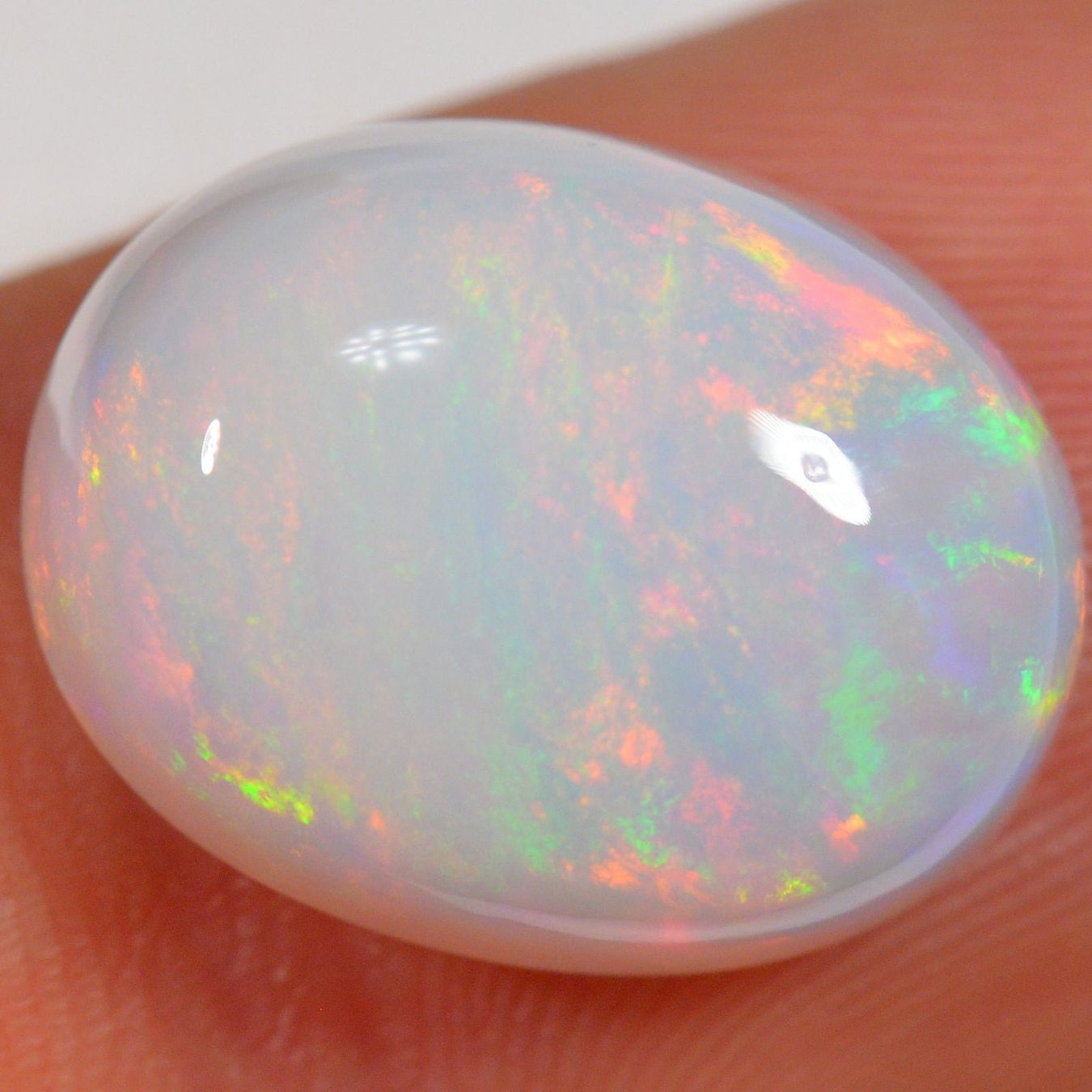 Pietre preziose: 9.2 Karat - Heller Ovaler Äthiopischer Welo Opal – Nuovo (secondo la descrizione) da Rüti ZH venduto da DeinOpal 3