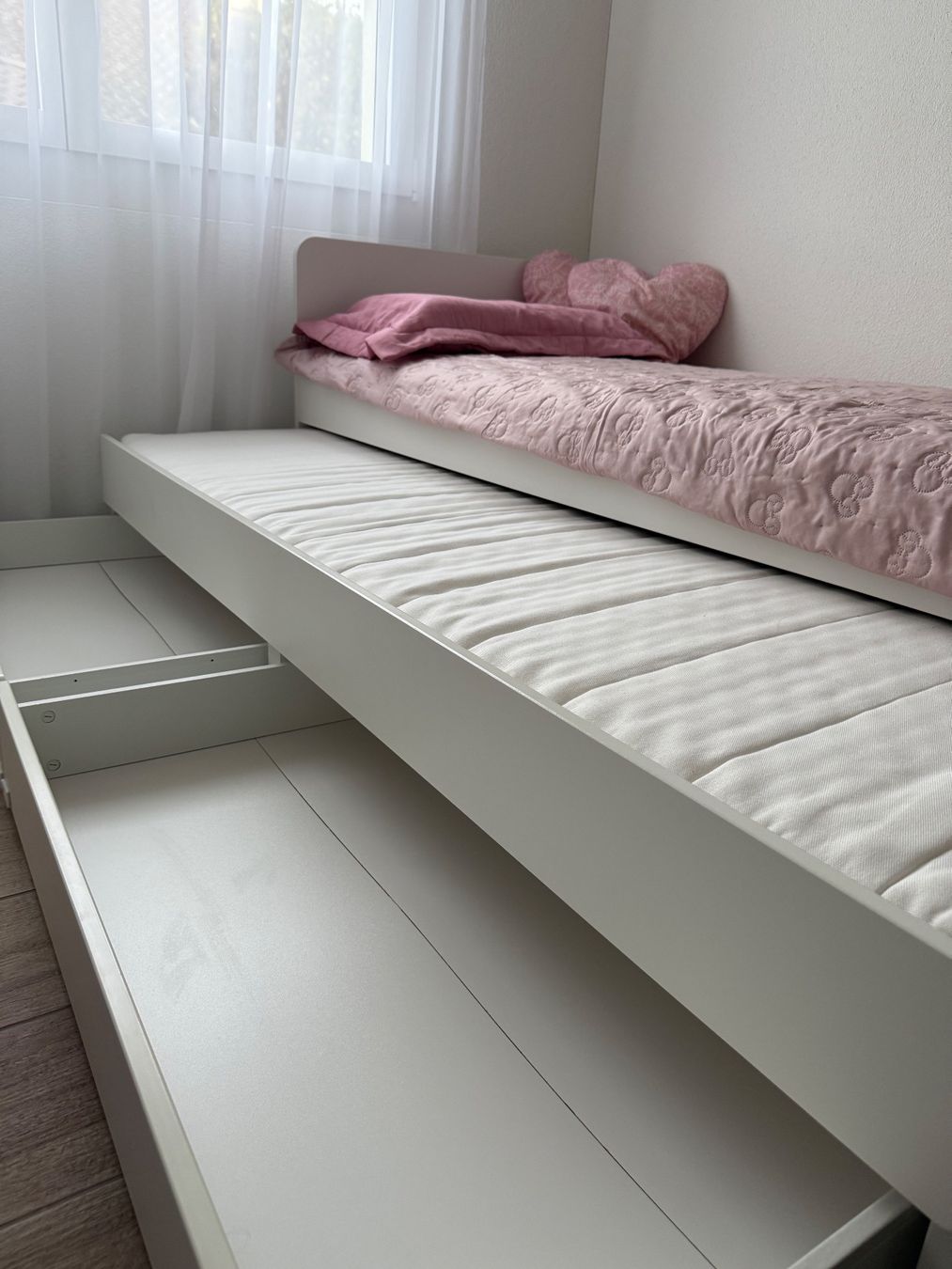 Ikea Letti: Bett mit Unterbett und Schubladen – Usato da Eglisau venduto da Ujunior 1