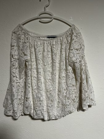 Chemisier dentelle blanc TODAY XL - Parfait pour l'été!