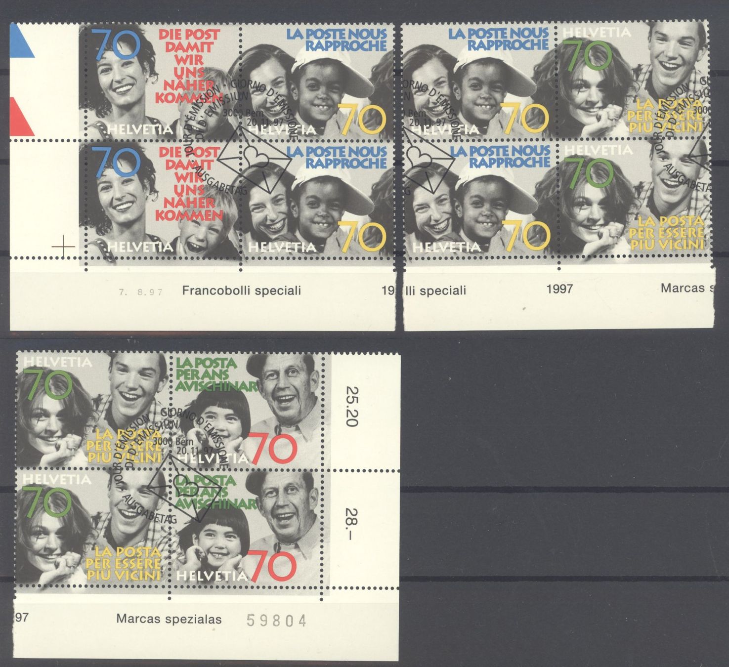Tutti i francobolli: 1997, Sondermarken Die Post, ET – Usato da Willisau venduto da Vollstempel