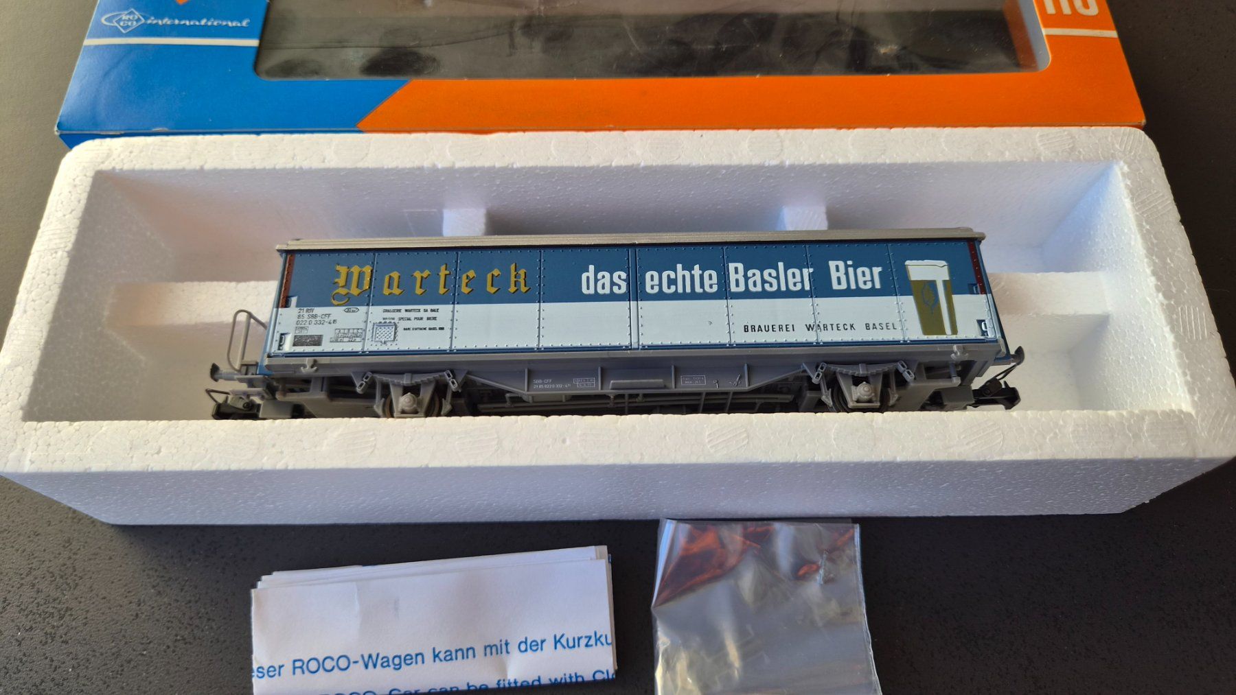 Roco Modellini di ferrovie: Roco 4340F Hbis Warteck H0 DC OVP – Nuovo e nell'imballaggio originale da Huttwil venduto da Tgv03 4