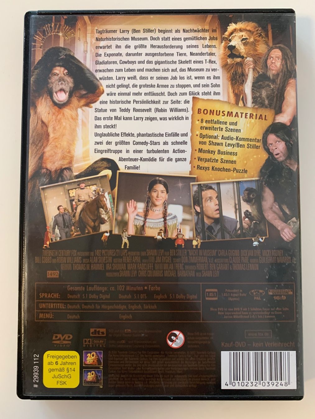 Tutti i DVDs: DVD- Nachts im Museum – Usato da Kreuzlingen venduto da jamie45 1