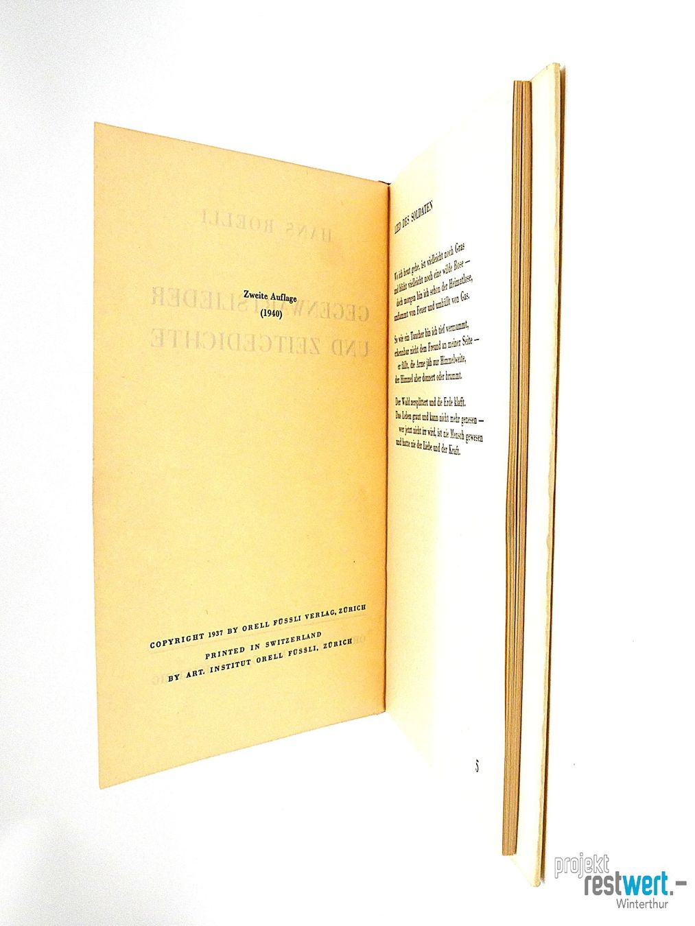 Libri: HANS ROELLI Gegenwartslieder – Usato da Winterthur venduto da Restwert_Winterthur 5