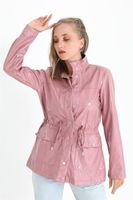 Lacklederjacke in Rosa, Grösse 36
