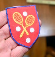 VINTAGE Badge TENNIS nos ST. GALLER STICKEREI abz