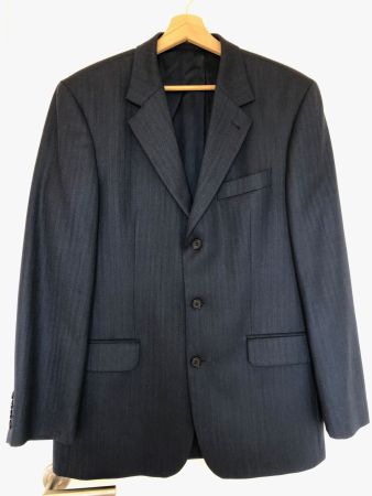 Sakko Herren dunkelblau Wolle, Pure Classic Gr. 48