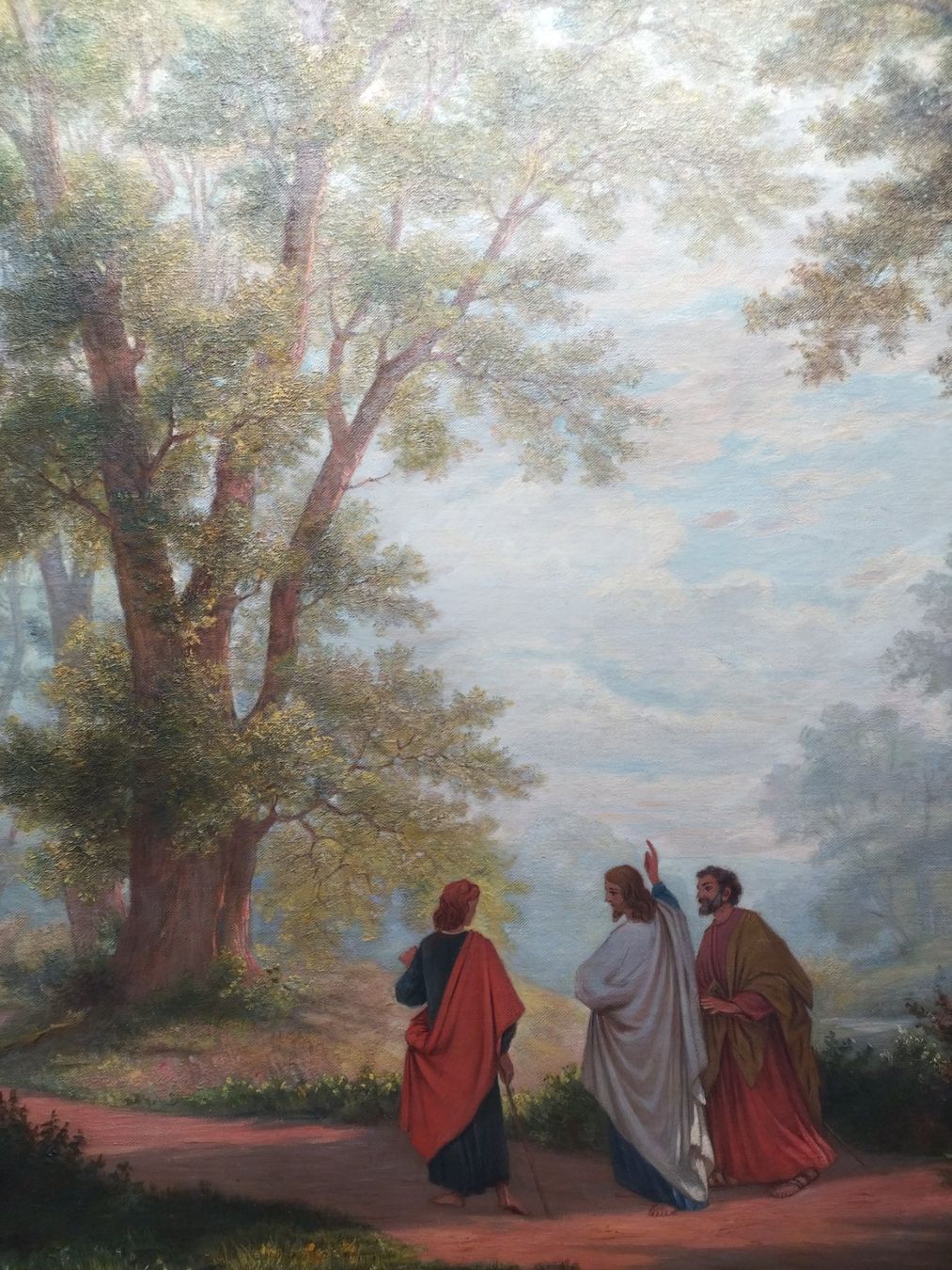Gemälde: Ölgemälde "Der Gang nach Emmaus" – Gebraucht aus Rheineck von Polcadot 3