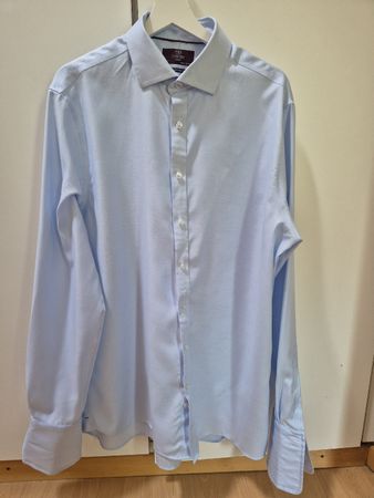 Men's Shirt M&S Luxury light blue size 17.5" cotton
