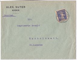 Rechthalten (Dirlaret, FR) 1926 auf Drucksache mit Tellknabe
