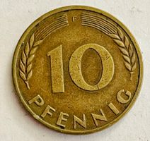 10 Pfennig BRD 1950 - Deutsches Sammlerstück, Rarität! VF-25