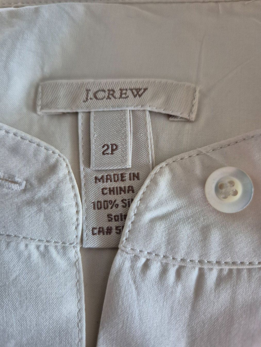 J.Crew Top: Off-white button-up top J.CREW 100% silk T.34 – Nuovo (secondo la descrizione) da Satigny venduto da Helene2014 3