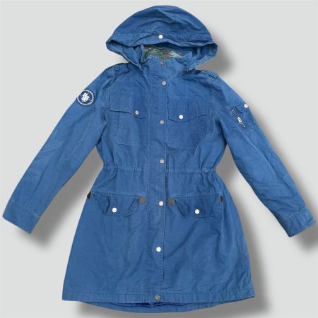 Evisu Japanese blue women’s raincoat vintage regenjacke