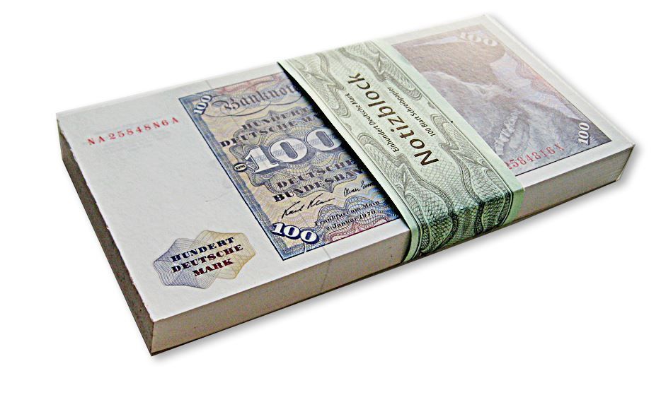 Blocchi: NOTIZBLOCK mit 100 Blatt Deutsche Mark – Nuovo e nell'imballaggio originale da Bern venduto da Ultimaa 2