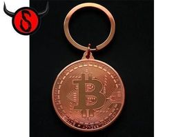 Schlüsselanhänger - Bitcoin Münze
